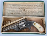 SMITH & WESSON .38 SA FIRST MODEL REVOLVER, BOXED