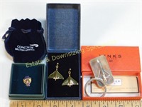 Lot of Concord Jet & Aviation Jewelry