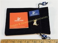 Swarovski Crystal Kitty Pin with Booklet & Bag