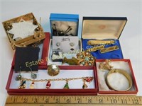 Large Lot of Costume Jewelry in Boxes