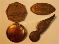 WWII Air Traffic Pin 1888 Ohio Centennial Medal