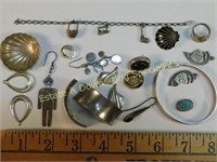Large Lot of Sterling Jewelry