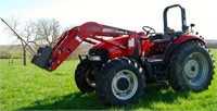 CASE IH JX85 WITH LX132 LOADER 4X4 (LOW HOURS)