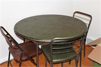 CARD TABLE & CHAIRS
