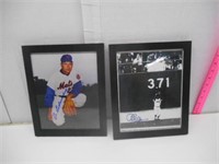 2 New York Mets Signed Pictures/Framed