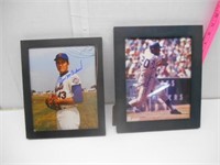 2 New York Mets Signed Pictures/Framed