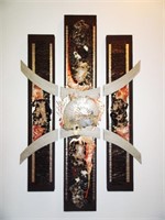 "Ammonite Trio" Wall Sculpture By Pietra Wall