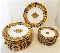 Set of Lynn Chase Amazonian Jaguar Plates