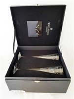 Six WATERFORD Anniversary Toasting Flutes & Boxes