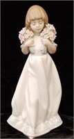 1987 Lladro Porcelain 7603 Figurine Spring Bouquet