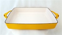Dansk Designs 8" x 10 1/2" Yellow Baking Dish