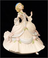 CYBIS Porcelain Figurine Girl Dancing With Flowers