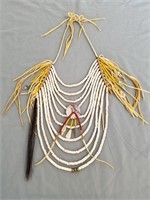 Crow Indian Shell Necklace Replica Gene Bowman