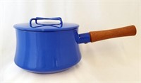 Dansk Designs 7" Blue Stick Handle Saucepan