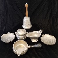 8 Pieces of WILTON Armetale Pewter Bell Sauce Pan