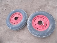 (2) Firestone 6.00-16" 3-rib Tires On 6-bolt Rims