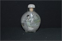 Reverse Painted Scent Bottle