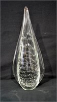Large Art Glass Paperweight 13"h