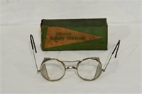 Antique Safety Glasses With Box