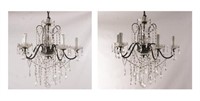 Pair of outstanding Swarovski crystal chandeliers