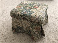 Small Floral Foot Stool