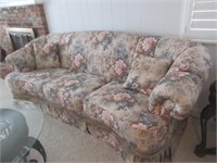 Floral Couch - 8 Foot - Matches Lot 36