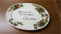 Remember the true meaning of Christmas platter