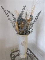 Dried Floral Arrangement w/ Vase