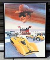 Bonneville Poster Print of Moon Racecar