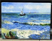 van Gogh Seascape At Saintes Maries Wrapped Canvas
