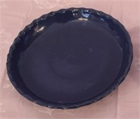 Bybee Pottery - Blue - 1 Fluted Pie Plate 10"D