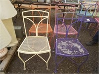 Metal Chairs Lot of 4