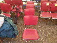 Red Chairs Lot of 4