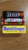 3 collector candy tins M&M's Lifesavers