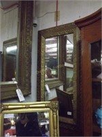 Gold Gild Mirror In Floral Jessup Frame 22"Wx43"W