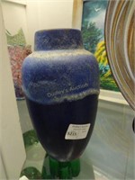 W German Art Pottery 9" Vase  Gloss & Mat Finish