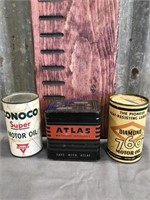 Atlas, Conoco & Diamon 760 bank cans