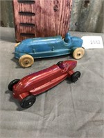 2 toy cars w/runner wheels