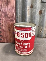 R.B.500 quart oil can -full