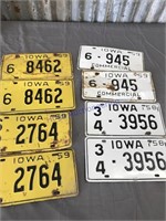 1950's license plates