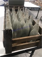 Wood crate w/ 28 bottles