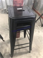 Set of 2 metal shop stools