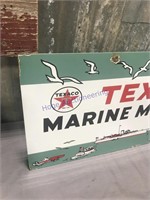 Texaco Marine Motor Oil porcelain sign
