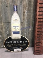 Seagram's Extra Dry Gin tin sign