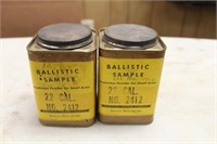 (2) Ballistic Sample Smokeless Powder for Small