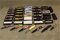 Approx (35) Assorted Spring Assist Knives