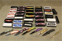 Approx (34) Assorted Spring Assist  Knives