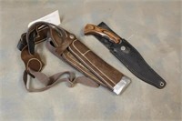 Shoulder Holster and Fixed Blade Knife