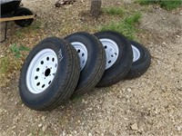 L- 4 TRAILER TIRES AND RIMS