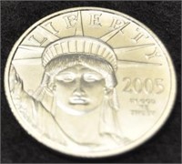 2005 PLATINUM LIBERTY COIN